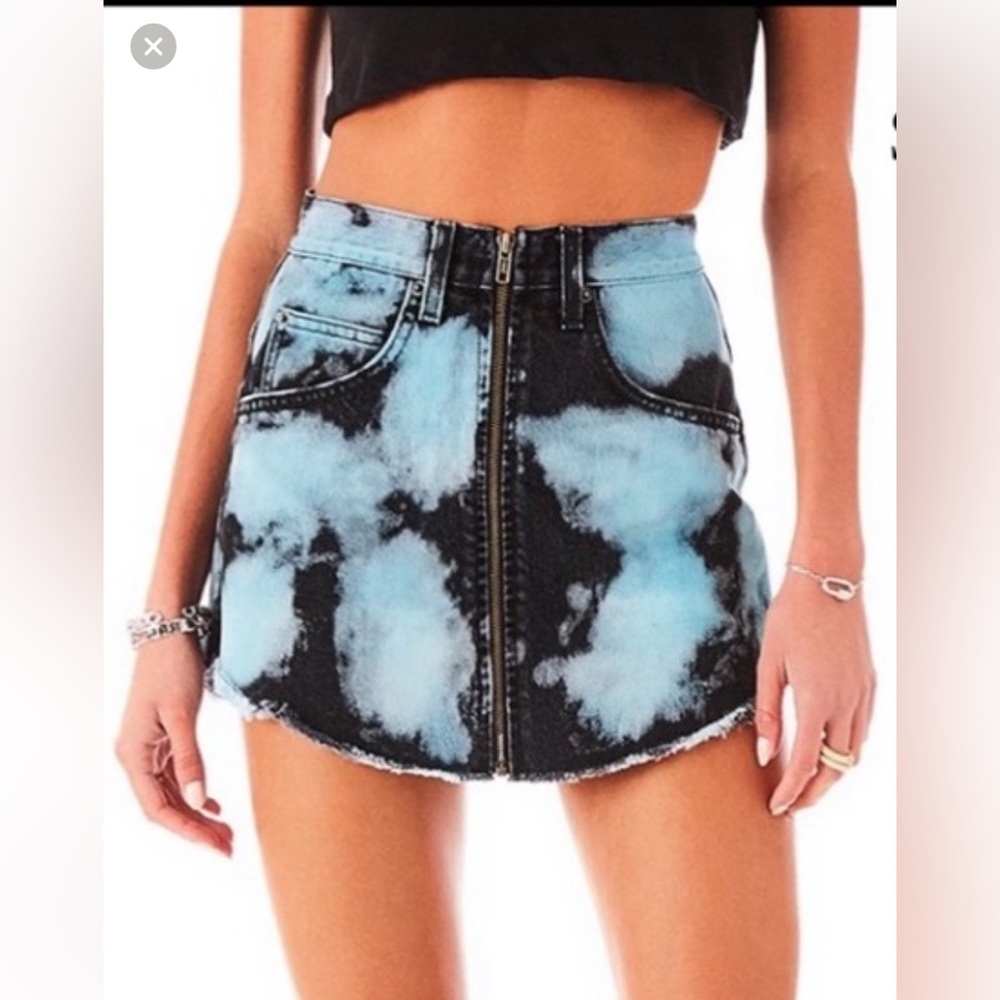 LF Carmar Blue Denim Mini Skirt